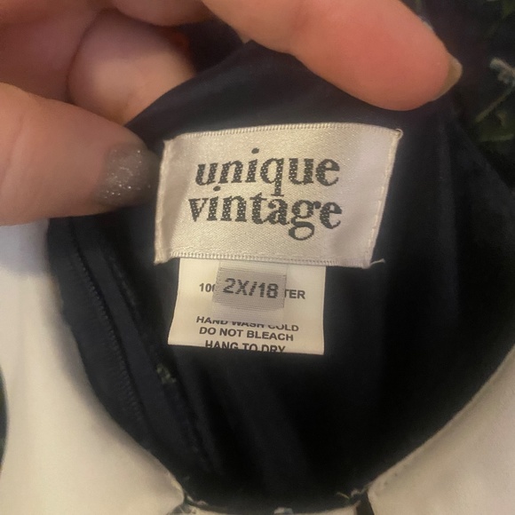 Unique Vintage Dress with Neck Tie 2x - Picture 2 of 2